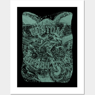 Custom Motorcycles 4 of 5 Posters and Art